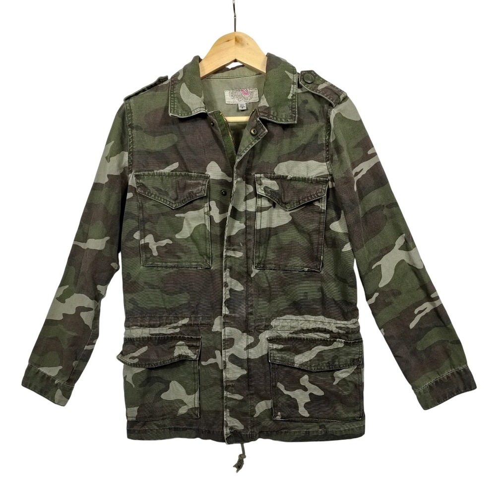 Teacoot Camouflage Utility Jacket Army‎ Green Military Style S Gorpcore Surplus